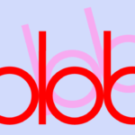 very early attempt at a blob blob logo