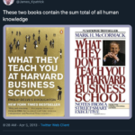 harvard business school books tweet