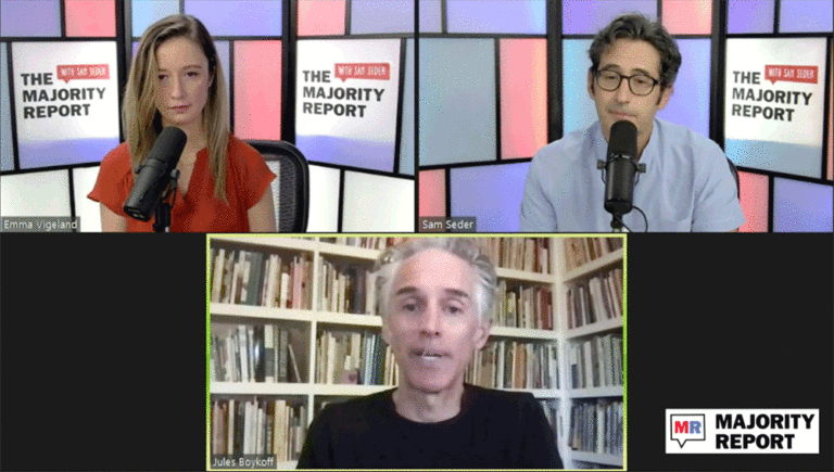 the majority report screenshot twitch jules boykoff sam seder emma vigeland