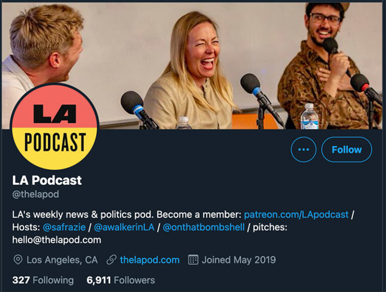 la-podcast-twitter profile