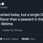 the dorito flavor peasant tweet by matt crowley