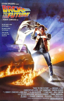 back to the future one movie poster