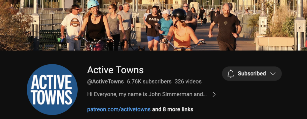 active towns youtube page