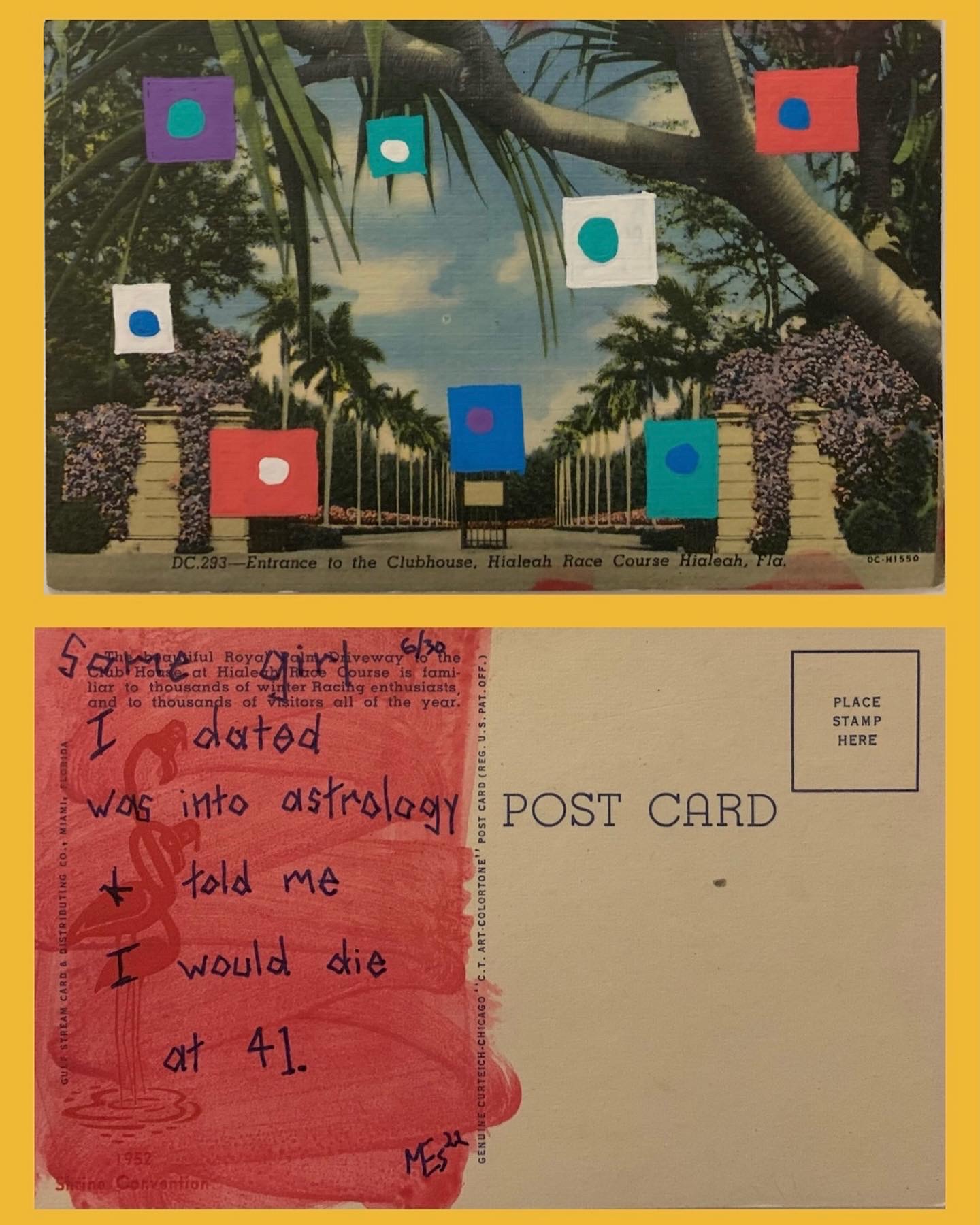 postcard art astrology
