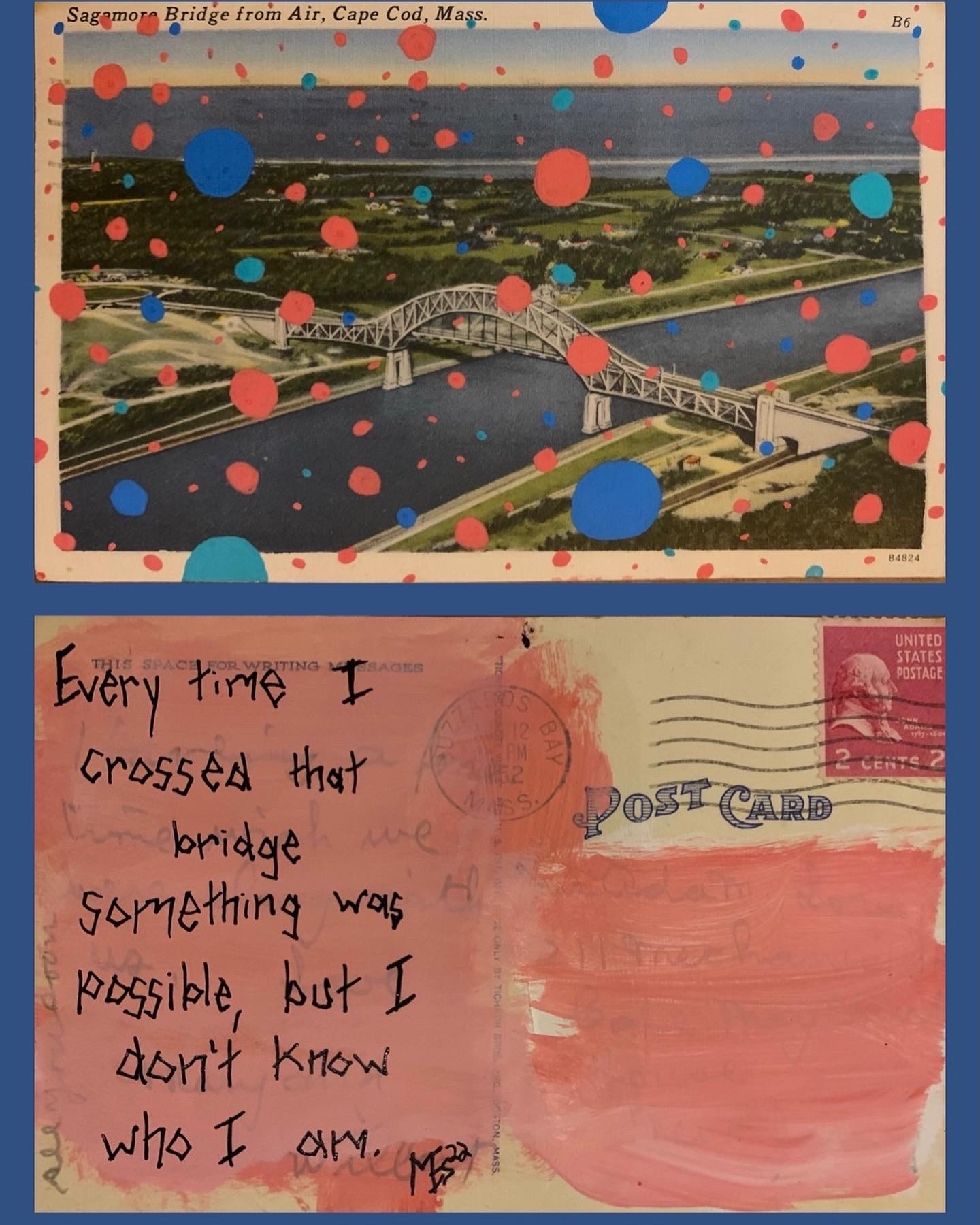 postcard art dont know who i am