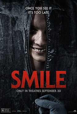 smile movie poster once you see it its too late tag line
