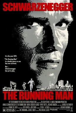 the running man arnold schwarzenegger film poster