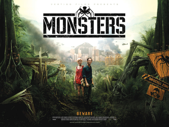 monsters uk film poster with scoot BEWARE