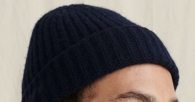 blue winter hat