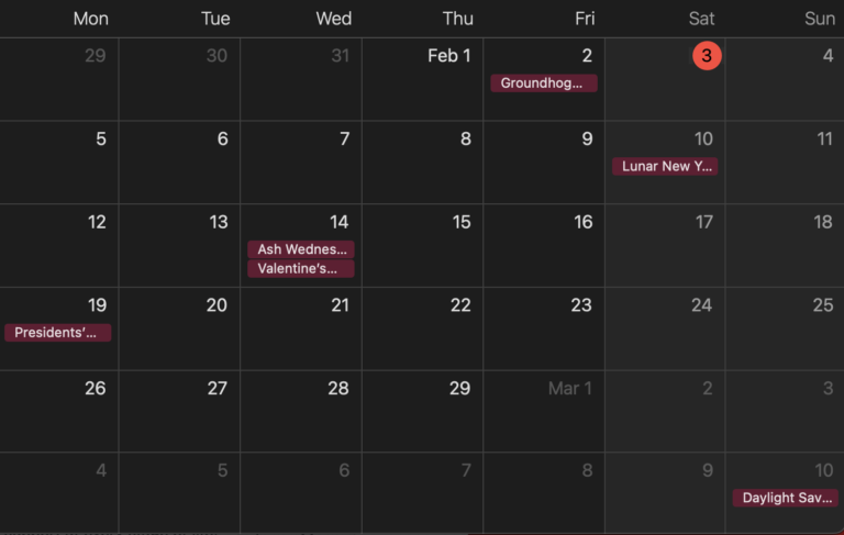 feb 2024 calendar from apple computer