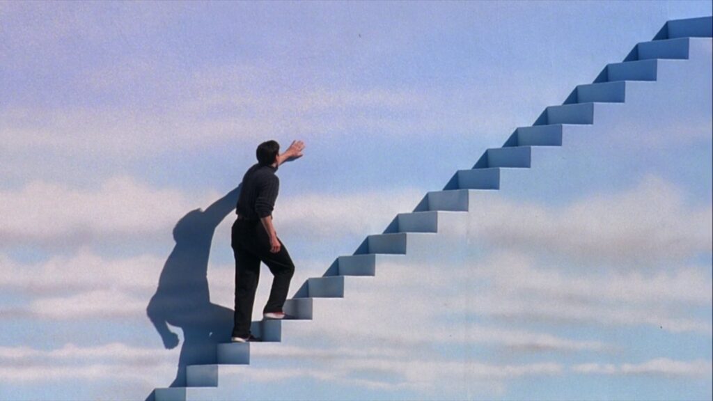 truman show final scene of him leaving dome