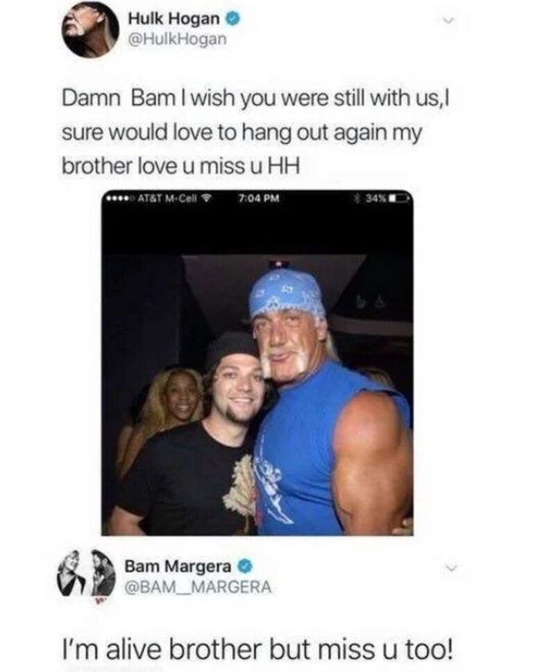 the hulk hogan and bam tweets