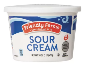 friendly farms sour cream from aldi